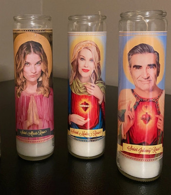 Schitt s Creek Cast Devotional Prayer Candles Moira, Alexis & Johnny
