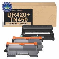 2PK TN450 Toner  1PK DR420 Drum Set For Brother MFC-7860DW 7460DN DCP-7065DN