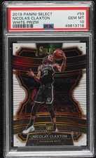 2019 Select Concourse White Prizm /149 Nic Claxton Nicolas #59 PSA 10 GEM MT 1u0