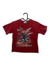 Digimon Anime Vintage 2000s Red T-Shirt Boys Youth Size Large 7 Late 90s Anime