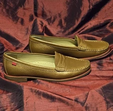 Authentic Joseph East Village Leather Penny Loafer, Cognac, 7