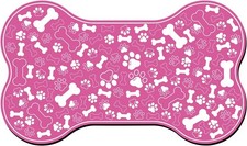 Dog  Cat Food Mat Bone Shaped Pet Feeding Mat Qui Absorb Water Bowl