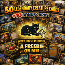Magic: The Gathering – 50 Legendary Creature Cards + 10 Bonus Cards