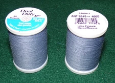 Dual Duty All Purpose Polyester Thread, 250 yards, Faded Denim (4660)