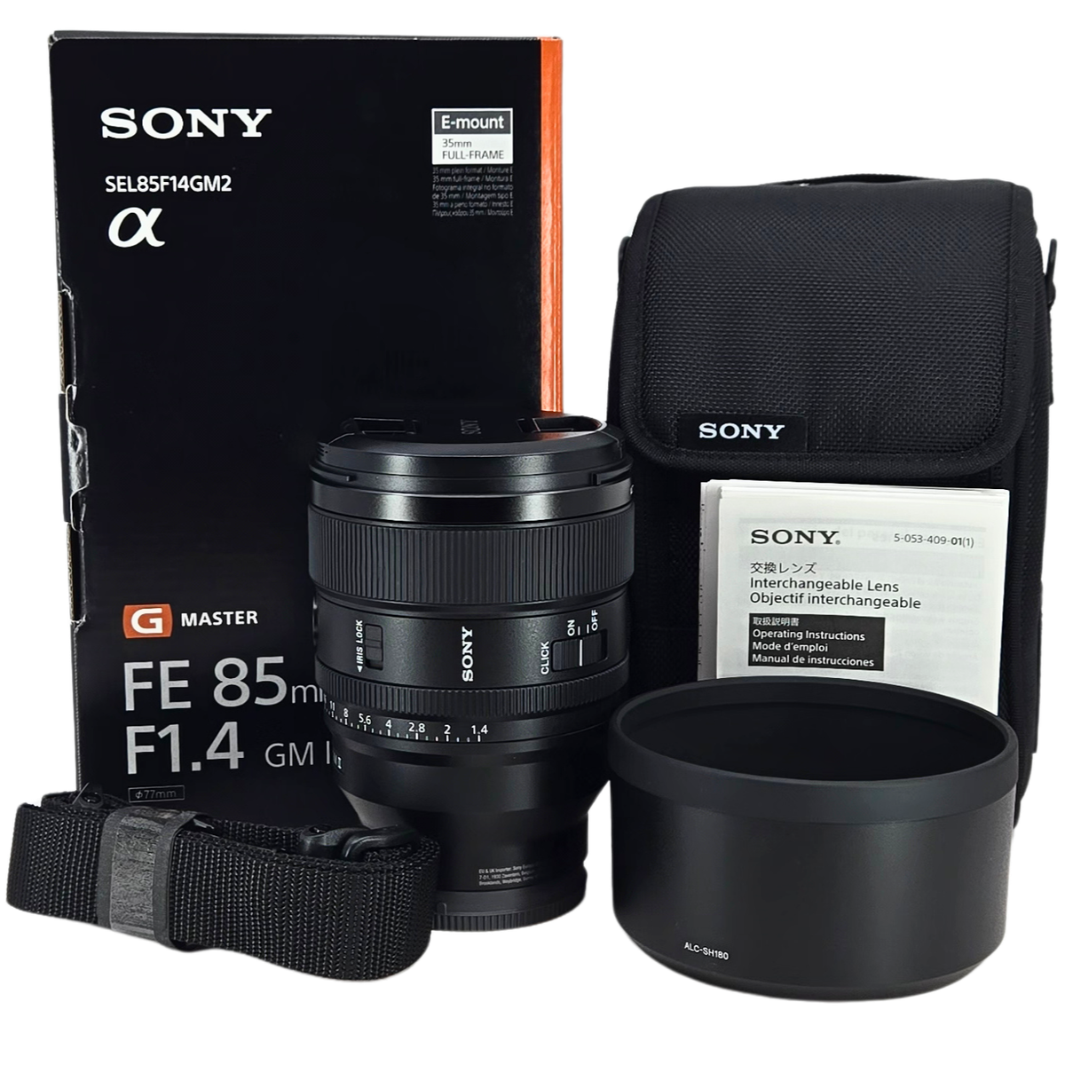 Sony FE 85mm f/1.4 GM II G Master Lens – E-Mount – Portrait Lens 
