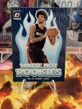 2024-25 Optic Basketball White Hot Rookies Kel’el Ware #5 Purple Prizm