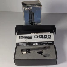 AKG D1200E Vintage Cardioid Dynamic Microphone In Box 