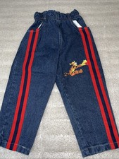 Vintage -Pooh Disney-  Denim Tiger Pants with Red Pin Stripe Size 3