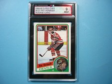 1984/85 O-PEE-CHEE HOCKEY CARD #121 PAT VERBEEK ROOKIE RC KSA 9 MINT SHARP+ OPC. rookie card picture