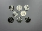 8 coins total 1963D Franklin Half Dollars Cirulated 90% Silver