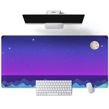 Purple Large Gaming Pad Extended Kawaii Cute Desk Mat Pad Anime Mousepad XXL ...