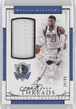 2016 Panini National Treasures Treasured Threads 34/99 Wesley Matthews #47 03rx