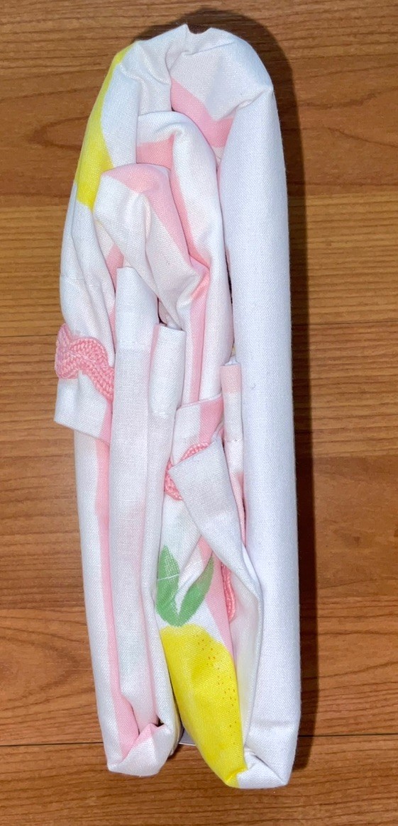 Set lettino/letto junior GEORGE bambino stampa frutta e righe reversibile NUOVO foto 4