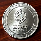 One Silver Troy Oz OPM Metals Design .999+ Fine Silver Round MADE IN THE USA