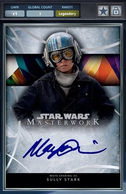 Star Wars Digital Trader Masterwork 2024 Silver Framed Legendary 5cc Silly Stark