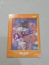 1988 Score Ron Gant #647 - Rookie Card - Autographed In Person - No COA. rookie card picture