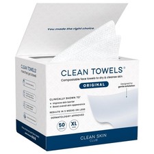  5 PER BOX NEW SEALED Clean Skin Club Towels XL, 100 USDA Face Towel 50ct