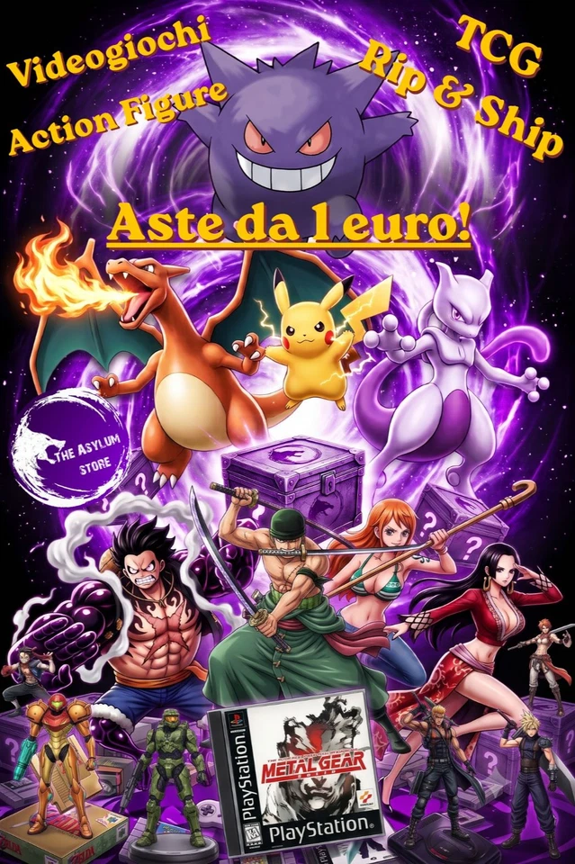 🔥Promo Live! Action Figure e Videogiochi Giap. e carte singole, Aste da 1!