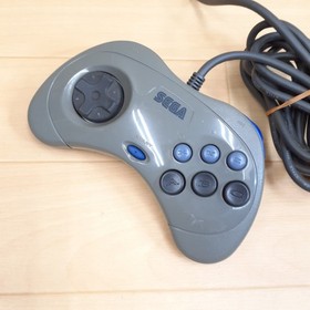 Sega Saturn Console with 2 Virtua Stick controllers & 3 games Japanese Gray