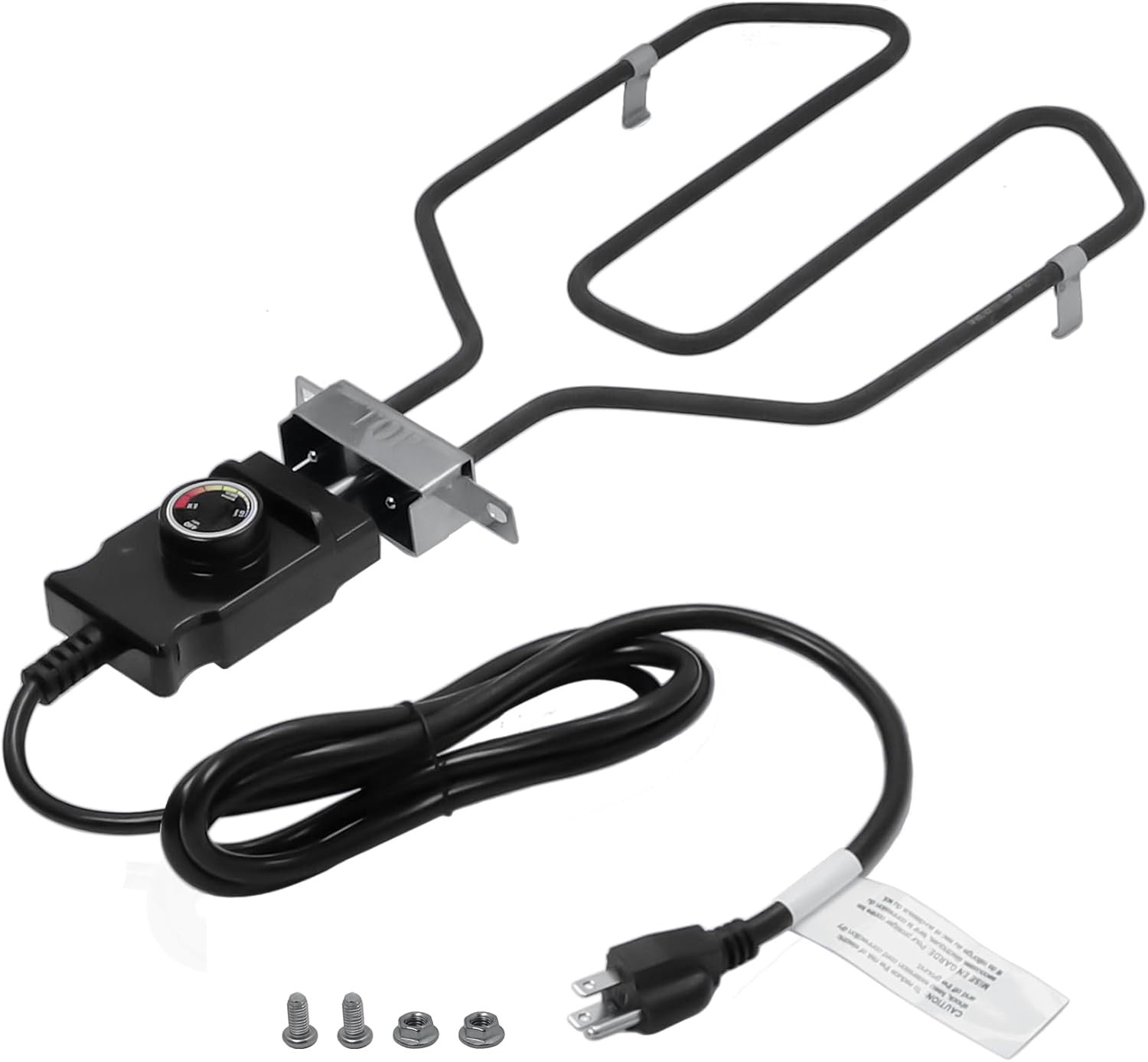 Upgrade 1650W Electric Smoker Heating Element with Adjustable Thermostat Control