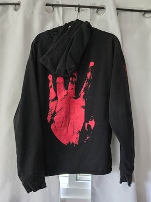 OG Touring Revenge Kill Hoodie XXXTentacion Arch Logo Hand Black