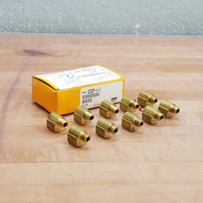 Lot of 10, Parker X2202P-4-2 Extruded Street Elbow,1/4" to 1/8", 90 Degree Elbow