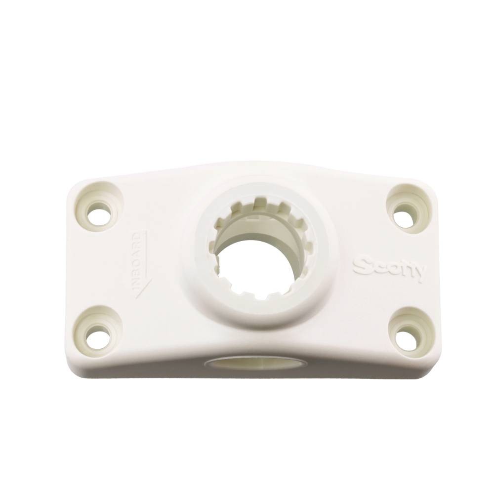 Scotty 241-WH Side/Deck Fishing Rod Holder Mount, White