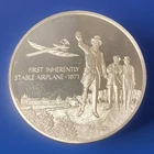 Sterling Silver Round Franklin Mint History of Flight 38.17 gram (1.13 ozt .999)