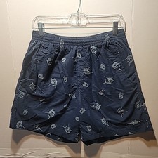 Columbia PFG Omni-Shade Marlin Ans Cocktail AOP Fishing Swim Trunks Size Small