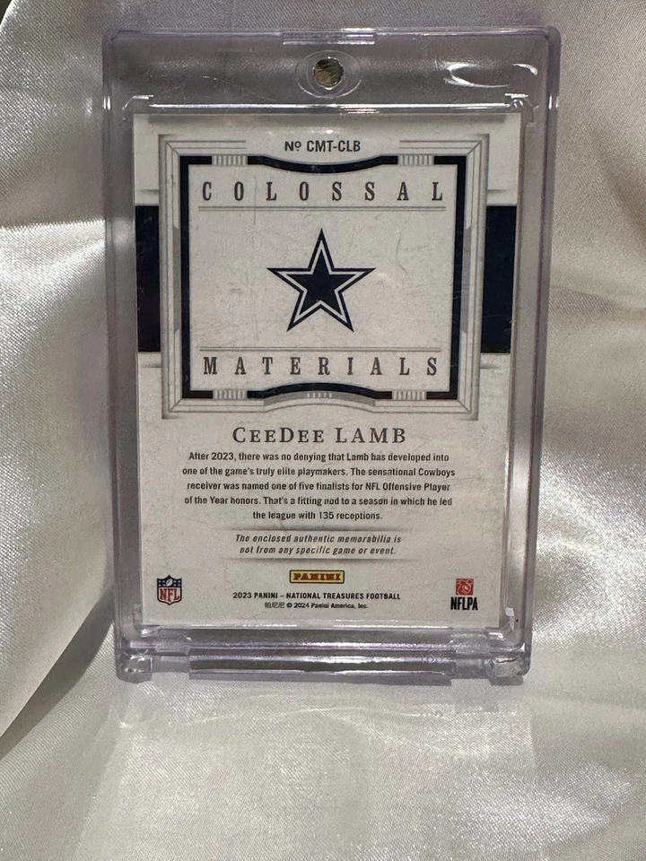 2023 Panini National Treasures Colossal Materials #88 Ceedee Lamb / 25 - Image 2 of 2