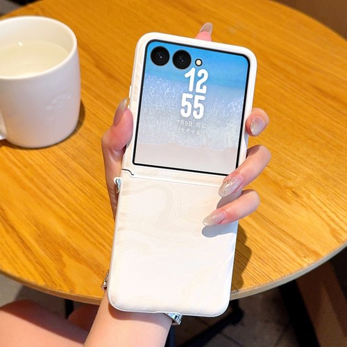 For Samsung Galaxy Z Flip7, Luxury Fashion PU Leather Case Cover With Bracelet - Afbeelding 8 van 20