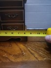 Vintage Musical Wooden Jewelry Box Brown With Gold Trim  — photo 6