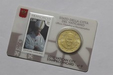 🧭 🇻🇦 VATICAN 50 EURO CENTS 2015 COIN CARD NR. 9 BROWN B89 CG9