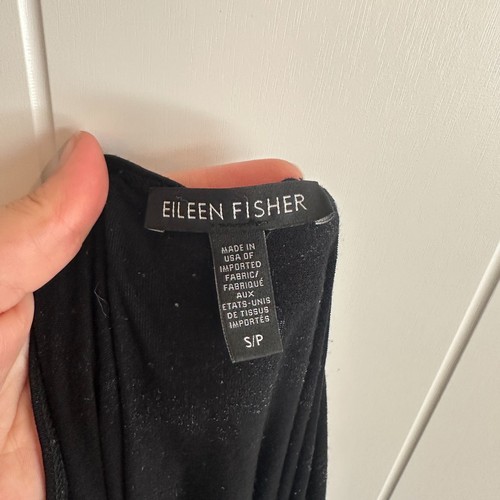 Maxi abito nero relaxed EILEEN FISHER taglia S - Foto 7 di 8
