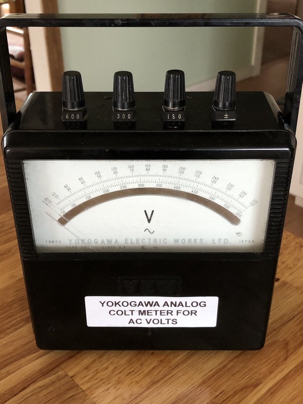 YEW voltmeter 2013-28 Yokogawa Colt Meter For AC Volts Untested