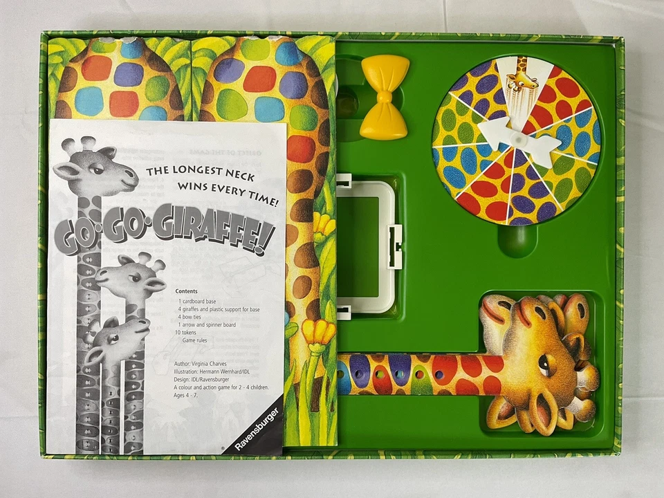 Go Go Giraffe Board Game Discovery Toys Ravensburger 1997 Vintage COMPLETE - Image 3 of 4
