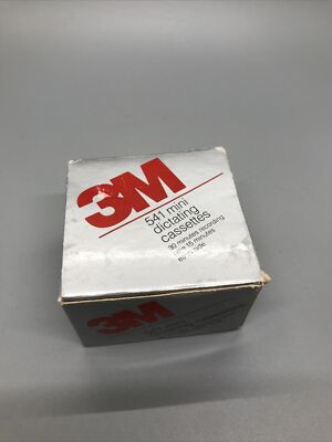 New in Box Vintage BOX of (5) 3M 543 MICRO DICTATING CASSETTES 