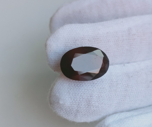 Top Bellissima Coca Cola Rosso Hessonite Rosso Granato Ovale 14,10 Carati Gemma Sciolta - Foto 2 di 6