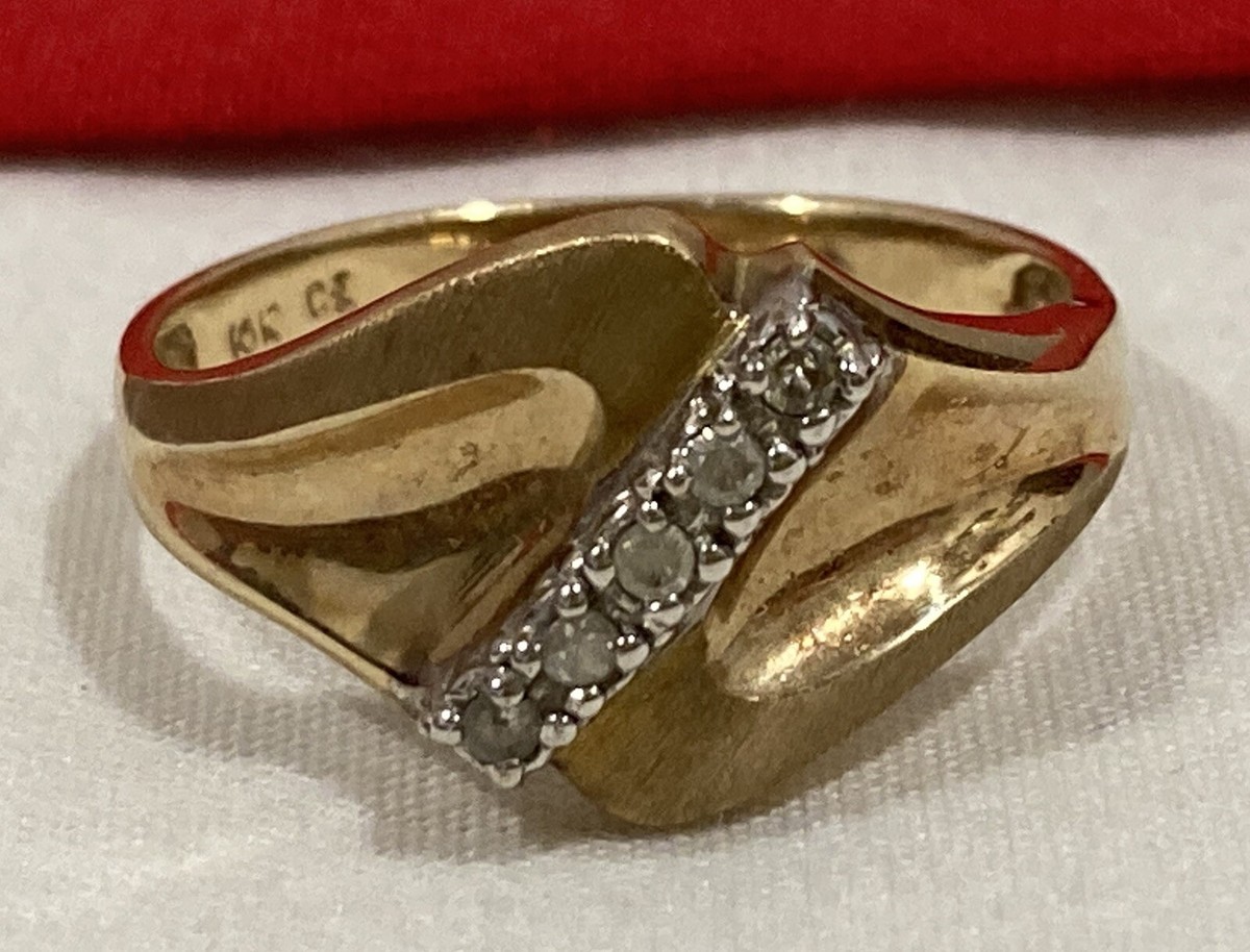 10k Ob Jewelry Mark Vintage CI 10k Solid Yellow Gold Accent