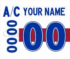 Laval Rockets Customized Number Kit For 2017-2024 White Uniform