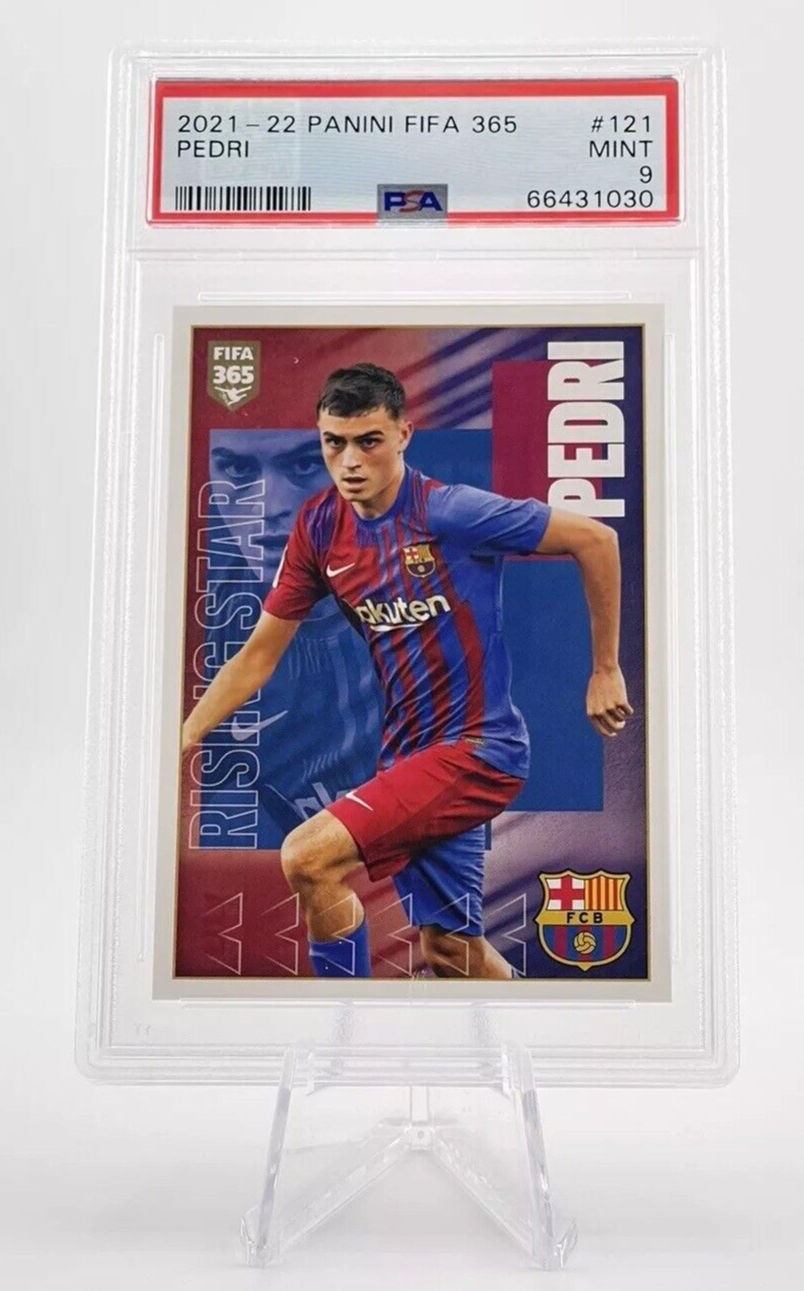 Pedri 2021-22 Panini FIFA 365 Sticker PSA 9 #121 Barcelona