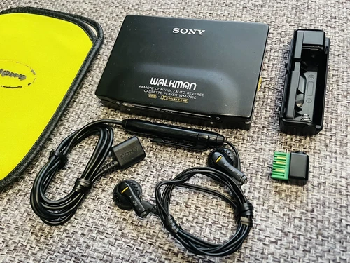 Sony WM-701C Walkman Portable Cassette Player Black Dolby B C With PC-WM1