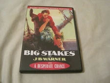 Big Stakes (1922)+A Desperate Chance (1925) DVD Silent Western J.B. Warner Alpha
