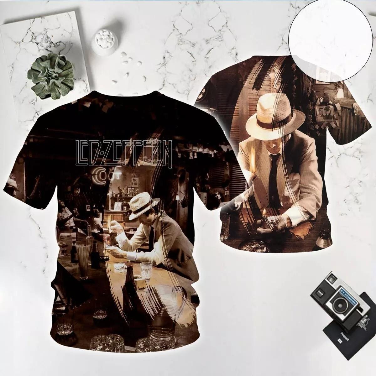 #68Zeppelin In Through The Out Door Album 3D T-shirt