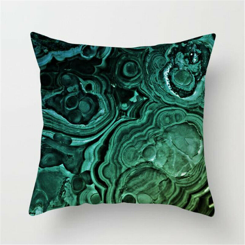 Federa geometrica blu ciano copertura cuscino decorazione casa divano panca vita*