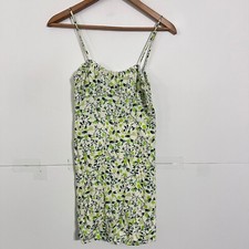 Urban Outfitters Womens Viscose Dress Size S Multicolor Floral Strappy Sleeve