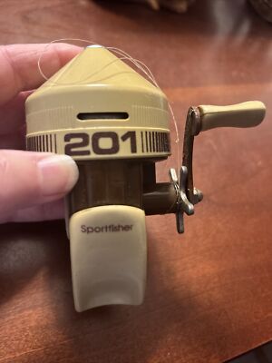Moulinet Vintage Zebco 201 Sportfisher - Qualité étoile - Pêche Eau Douce - Collection