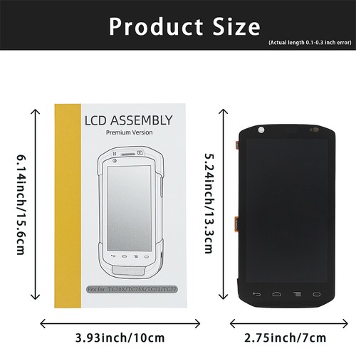 LCD Display + Touch Screen Digitizer for Symbol TC70 TC75 TC700H (83-173075-01) - Picture 3 of 6