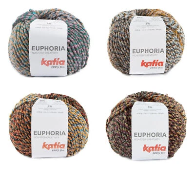 100g Filo Fantasia Lana Effetto Mouliné Katia EUPHORIA
