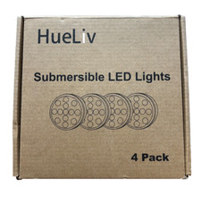 submersible led lights 4 pack remote control